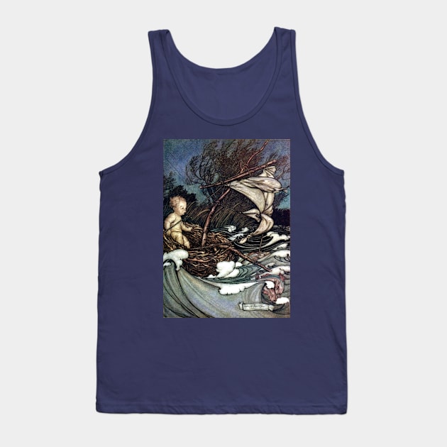 Peter Pan at Kensington Gardens (frontispiece) - Arthur Rackham Tank Top by forgottenbeauty